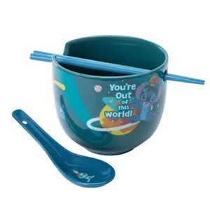 •Out of This World• 18 oz. Stitch Ramen Bowl Set